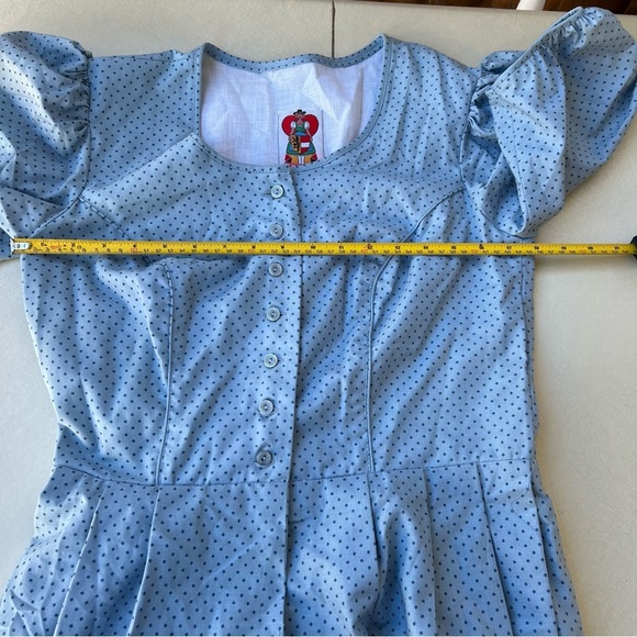 Vintage Salzburger Dirndl Dress with Apron, made in Austrian Women’s Size 44 - Picture 7 of 10